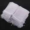 Gift Wrap 100pcs Pouch Sachet Bag Organza White 15x10cm Wedding Party Dragee Bonbonniere Favor Jewelry6734491