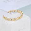 Real GoldPlated Brand Bracelets Bangle Cuff Letter Fashion New For women for girl7365662