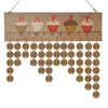 Calendrier mural en bois pour famille et amis, bricolage, tableau de rappel suspendu pour anniversaire, planificateur de mariage, Dates spéciales, décoration de la maison, cadeau