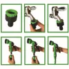 Ejetor de água plástico alongar graden conjunto de mangueira de água retrátil lavagem de carro expandir mangueira de água spray multifuncional dh07554799809