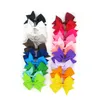 Forcine per fiocco per bambini da 3 pollici Mini fiocchi a coda di rondine Prese per capelli per bambini Ragazze Clip solide Accessori per capelli per bambini 20 colori Barrettes