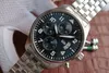 ZF Montre de Luxe 43mm Steel Case 7750 Automatic Mechanical Movement Watches Week ، Date يظهر الساعات المصممة للماء TY