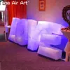 1,5 m Populärt glödande uppblåsbara l o v e bokstäver dekoration med luftblåsare för fester eller bröllop till försäljning