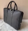 2019 New Hot Sale Luxury Men Shoulder Briefcase Black Brown Leather Designer Handbag Business Men Laptop Bag Messenger Bag 3Color