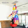 Spettacolo da parata da circo Costume da clown gonfiabile da passeggio 3,5 m Burattino da clown gonfiabile controllato per adulti per eventi di carnevale