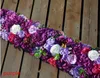 Ny ankomst Elegant konstgjorda blomsterrader Bröllop Centerpieces Road Cited Flower Table Runner Decoration Supplies EEA129