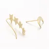 Yiustar Wave Ear Cuff Wave Cartilagine Orecchini Donna Acciaio Inossidabile Twisted Ear Cuff Boho Gioielli Falso Conch Piercing Ear Studs