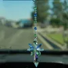 10PCS Crystal Angel Suncatcher Hanging Pendant Angel Handmade Ornament Wedding Decor Car Hanging Decor Ornament WHZ131748512