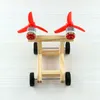 Two-wing wind racing puzzle technology DIY hand-assembled small fabrication material package children puzzle toy (Science & Discovery