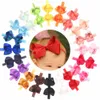 Baby GirlsヘッドバンドGrosgrain Ribbon 4.5 "髪弓のヘッドバンドの大きな弓の髪のバンド20の幼児パック