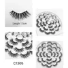 13 paires 3D vison cheveux faux cils épais naturel long ailé cils Extensions C1301 ~ C1309