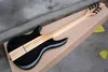 Factory Custom 7 Saiten blaue E-Gitarre mit Ebenholzgriffbrett, Flammenahornfurnier, kann individuell angepasst werden