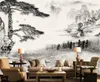 Nouveau mur papier peint de fond de l'eau de montagne de style chinois pour les murs 3 d pour le salon