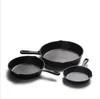 Cast Iron Non-stick 14-26cm Skillet Frying Flat Pan Gas Induction Cooker iron pot Egg Pancake Pot Kitchen Dining Tools Cookware