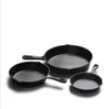 Gjutjärn non-stick 14-26 cm stek stekning platt panna gasinduktion spöken järnpott äggpannkaka kök matsalverktyg cookware200w