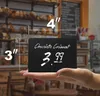 مصغرة السبورة علامات سطح المنضدة الاكريليك مجلس الأغذية 3x4inch يستخدم كل من الطباشير السائل الطباشير علامات البسيطة السبورة مع حامل لمطعم