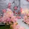 Dekorativa Blommor Kransar Flona Artificiell Fake Bröllop Bakgrund Arch Dekoration Centerpiece Blommarrangemang Baby Shower Party Backd