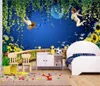 Murales per carta da parati 3D Dream Night Little Love God Angel Carta da parati per personaggi 3D HD Cartoon Bella carta da parati