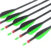 28" 30" 31" Archery Pure Carbon Arrow Hunting And Practice Targeting Arrow with Replaceable Tips and 3" Vanes For Recurve Compound Bow