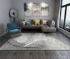 Mode Geometrische Feder Printed Teppiche für Wohnzimmer Schlafzimmer Teppiche Nordic Style Startseite Bereich Teppich Fußmatte Salon Decoar Tapete