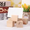 Natural Wood Notes Clips Photo Holder Clamps Stand Desk Table Numbers Holder Decor Party Wedding Supplies yq01277