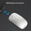1PC bezprzewodowe myszy USB Szybkie ładowanie mocy Ratowanie notebooka Mute Desktop Computer Gaming Bluetooth Mouses T1912107564709
