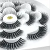 New 7 pairs natural false eyelashes fake lashes long makeup 3d mink lashes eyelash extension mink eyelashes for beauty