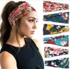 Ladies flowers Sport Headbands Strecth Headwear Yoga pilate fitness Running hairbands Muti-Colors floral Hair bands gym workout Accessories