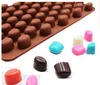 Chegada nova alta qualidade de silicone 55 Cavity Mini Coffee Beans Chocolate Mold Mold Bolo Decor