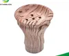 Water smoke fittings Ceramic water smoke porous imitation wood bowl smoke pot