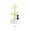 [Ddisplay] ABS Cat Tree Rosa Smycken Display Personlig Armband Vit Förvaring Arrangör Glamour Liten Flickor Örhängen Blå Displayhållare