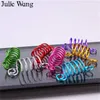 Julie 10 pcs trança dreadlock beads buffs clipes trança espiral fresco cabelo links anéis tubos cabelo estilo estilismo acessório