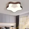 흰색 회색 현대 LED 천장 조명 거실 식사 침실 Dimmable 철 아크릴 조명 램프 어린이 비품 램프