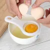 13 * 6 cm biały plastikowy jajko separator kuchnia kuchnia gadżet separator jajeczny sito narzędzie jaja nowość narzędzia do gotowania