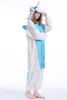 Animal adulte rose jaune bleu Kigurumi pyjamas flanelle dessin animé fête de famille Halloween Onesies Cosplay Costumes vêtements de nuit