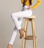 여성 바지 2018 패션 플러스 사이즈 S-5XL 신축성있는 웨이스트 연필 바지 솔리드 스타일 높은 허리 탄성 바지 Pantalon Femme