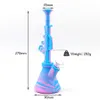 10.6 '' ak47 agua Hookah shisha plataforma petrolera vidrio pipa para fumar tabaco irrompible embriagador Bong dab Tubos de silicona