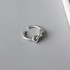 100% Genuine 925 Sterling Silver Trendy Infinity Elegant Finger Rings for Women Wedding Engagement Jewelry Gift Wholesale YMR439