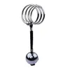 Male Metal Ball Cockrings Heavy Hanger Stretcher Extender Cock Pendant Enlargers Enlargement Penis Delay Ring Sex Toys for Men A002