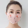 Summer Women Scarf Face Mask 27 Styles Silk Chiffon Handkerchief Outdoor Windproof Half Face Dust-proof Sunshade Masks Anti-UV Face Shield