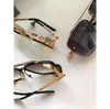 New popular TOP sunglasses limited edition SIX men sunglasses K gold retro square frame crystal cutting lens with grid detachable1136881