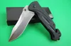 DHL Fast Shipping Assisted Fast Opening Flipper Kniv 440c Drop Point Satin Blade Black G10 Hantera EDC Gear