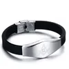 Mode Tij Mens Desigenr Armbanden Nachtclub Street Wear Armbanden voor Mannen Nieuwe Hoge Kwaliteit Siliconen Titanium Mannen Armbanden