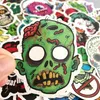 50pcs Waterproof Laptop Skull Horrible Stickers Graffiti Patches Decals for Car Motorcycle Bicycle Luggage Skateboard and Home Appliance