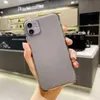 TPU Bumper Phone Case For iPhone SE 2 11 Pro Max Xs Max Xr 8 Plus Half Transparent Matt Color Botton Cover Housing