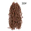 Nu Locs Crochet ricci di capelli intrecciati 1824 pollici di venduta dea morbida faux locs 90gpcs estensione di capelli sintetici BS258863848