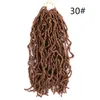 Nu locs crochê trança de cabelo 1824 Polegada mais vendido ombre macio deusa falso locs 90gpcs extensão de cabelo sintético bs252853300