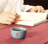 Ceramic flower tea cups 4 styles small porcelain tea bowl cup tea set accessories drinkware