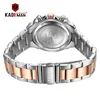 836 Nieuwe aangekomen Kademan Dames Horloges Unieke Ontwerp Jurk Dames Horloge 3Tam Full Steel Quartz Watch Fashion Casual