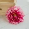 50 PCS Haute Qualité Soie Pivoine Fleur Têtes De Noce Décoration Artificielle Simulation Soie Pivoine Camélia Rose Fleur De Mariage 310h